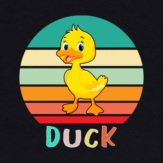 Vintage Retro Duck by adrinalanmaji